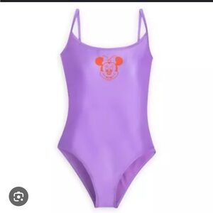 Disney Purple and Orange Minnie Mouse swimsuit